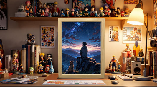 Starry Night LED Light Box – Anime Night Lamp, Room Decor Gift