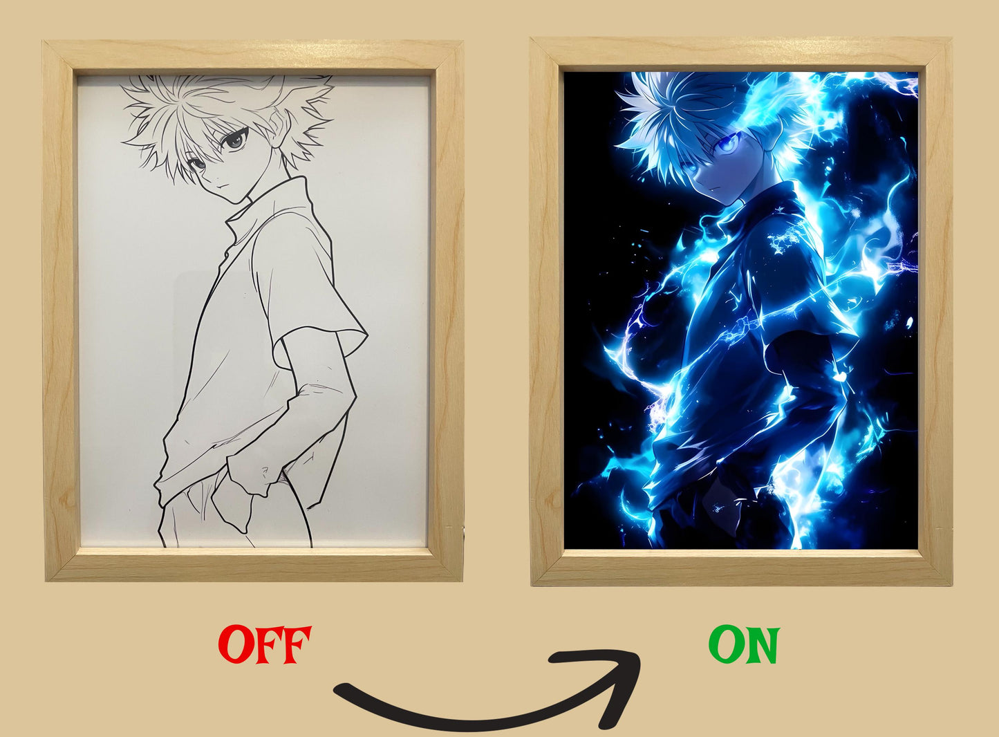 Light Box – Killua Hunter X Hunter LED Anime Lamp