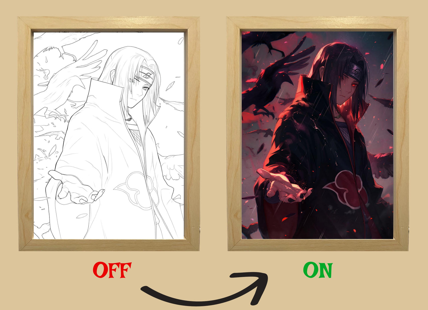 Light Box – Itachi Uchiha LED Anime Lamp