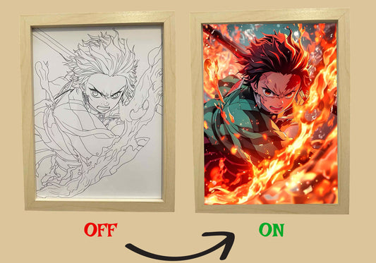 Light Box – Tanjiro Demon Slayer LED Anime Lamp