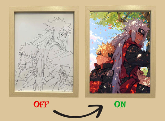 Light Box – Naruto & Jiraiya LED Anime Lamp